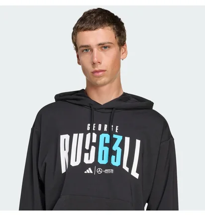 Худи мужское Adidas Mercedes - Amg Petronas Formula One Team George Russell Black JZ8903