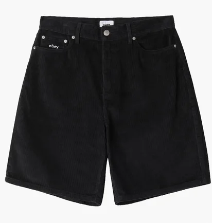 Шорты мужские OBEY Bigwig Baggy Black 172100089-DGB