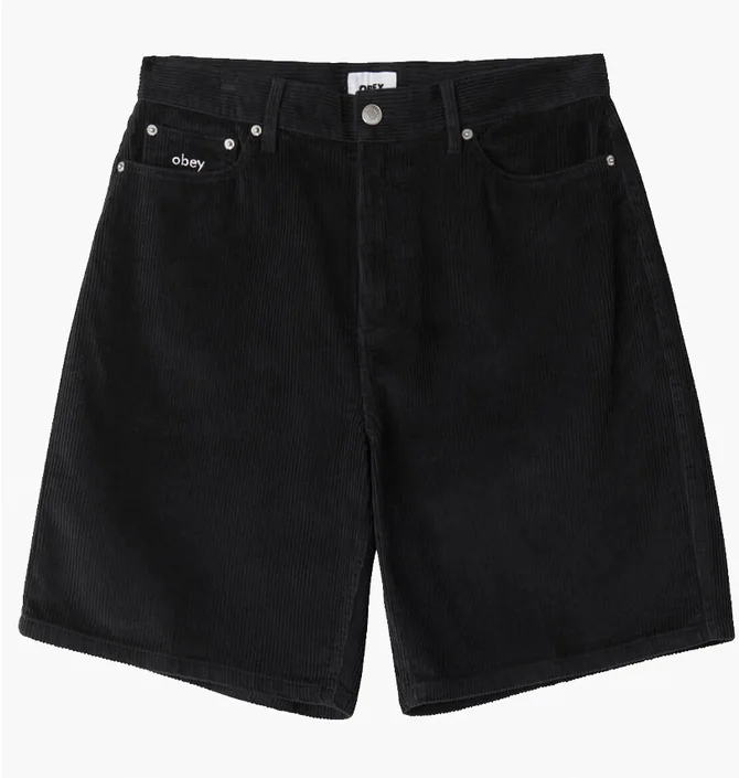 Шорты мужские OBEY Bigwig Baggy Black 172100089-DGB