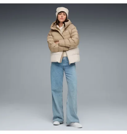 Пуховик женский Puma Mono Beige/White 688385-87