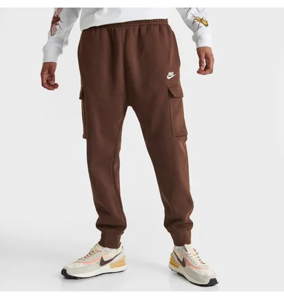 Штани чоловічі Nike Sportswear Club Fleece Cargo Jogger Pants Brown Cd3129-259