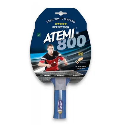 Ракетка для настільного тенісу Atemi 800 Black/Red 10046