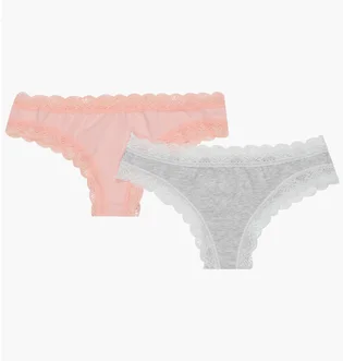 Трусики женские fashion lady Tan Tanga Grey/Peach (2 шт) 13890384-3