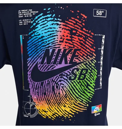 Футболка мужская Nike Sb U Tee Oc Thumbprint Blue FV3501-410