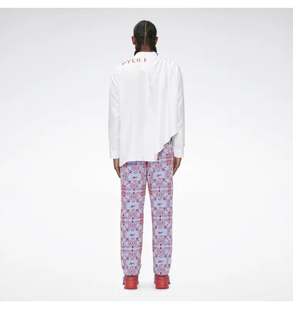 Рубашка унисекс Reebok Pyer Moss Draped Button-Down Shirt White He8136