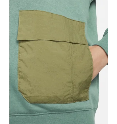 Худи женское Nike Hoodie Oversize Fleece Green FB2190-361