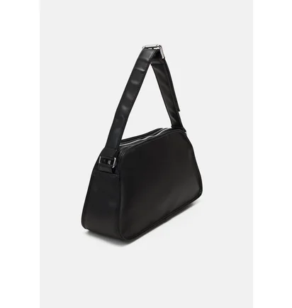 Сумка унисекс Adidas Originals Polyurethane Embossed Trefoil Shoulder Bag Black IT7380