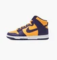 Кроссовки мужские Nike Dunk Hi Retro Violet/Yellow Dd1399-500