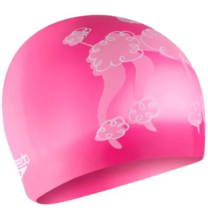 Шапочка для плавання дитяча Speedo Slogan Prt Cap Ju/Jf/Jm Pink 8-0838616719