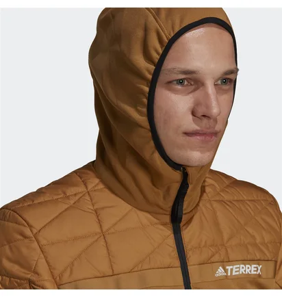 Куртка мужская Adidas Terrex Multi Primegreen Hybrid Insulated Jacket Brown GP2633