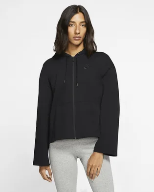 Толстовка жіноча Nike Sportswear WomenS Full-Zip Hoodie Black CJ3752-010