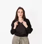 Худи женское H&M Zip-Top Sports Hoodie Black 1105174001