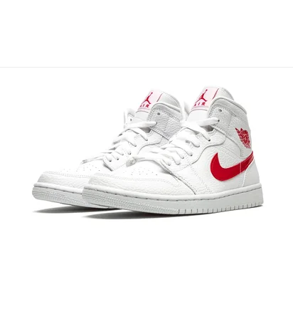 Кроссовки женские Air Jordan 1 Mid Wmns White BQ6472-106