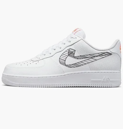 Кроссовки мужские Nike Air Force 1 07 3D Swoosh White Dr0149-100