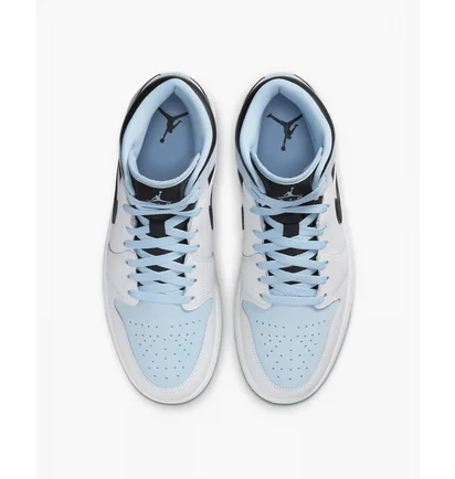 Кросівки чоловічі Air Jordan 1 Mid Se MenS Shoes White/Light Blue DV1308-104