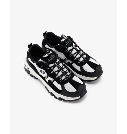 Кроссовки женские Skechers DLites Hiker White/Black 180128-BKW