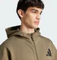 Толстовка чоловіча Adidas Z.N.E. Full-Zip Olive JD2910