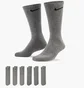 Носки унисекс Nike U Nk Everyday Cush Crw (6 пар) 132 Grey Sx7666-064