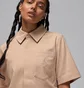 Рубашка женская Air Jordan Woven Crop Top Beige FN5766-244