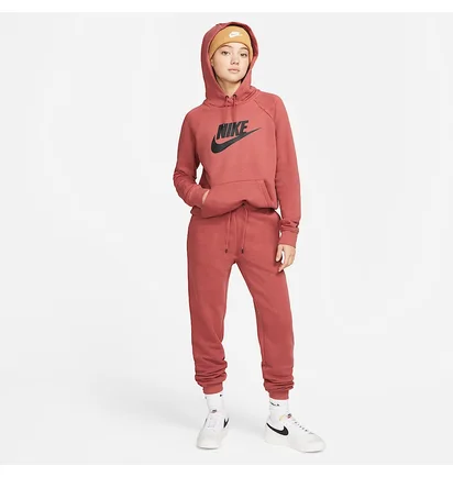 Худі жіноче Nike Sportswear Essential Fleece Orange DX2319-691