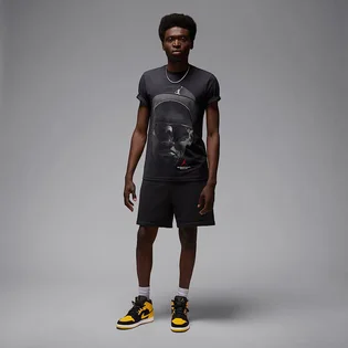 Кроссовки мужские Air Jordan 1 Mid Se Black/Yellow HJ6654-071