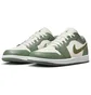 Кроссовки мужские Air jordan 1 Low MenS Shoes Green/White 553558-300