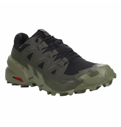 Кроссовки мужские Salomon Speedcross 6 Gtx Trail Running Shoes Black/Olive L47584100