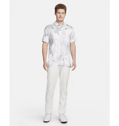 Поло мужское Nike Dri-Fit Nike Tour White/Grey FD5935-100