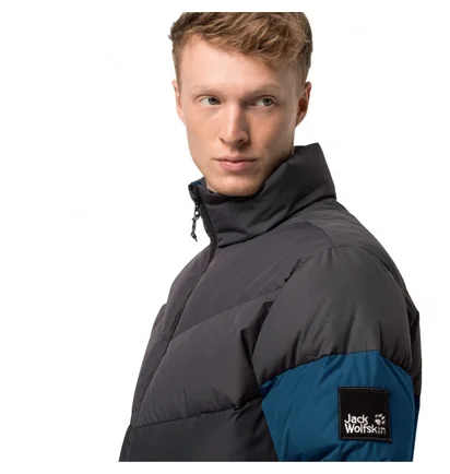 Пуховик чоловічий Jack Wolfskin 365 Fearless Down Puffer Black/Blue 1206421-1134