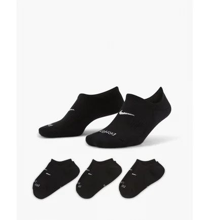 Шкарпетки жіночі Nike Evereday Plus Cush Footie Black (3 пари) Dh5463-904