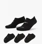 Шкарпетки жіночі Nike Evereday Plus Cush Footie Black (3 пари) Dh5463-904