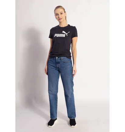 Футболка женская Puma Ess Logo Tee Black 586774-07
