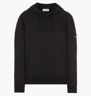 Худи мужское Stone Island Logo Patch Hoodie Black 801564151-A0029