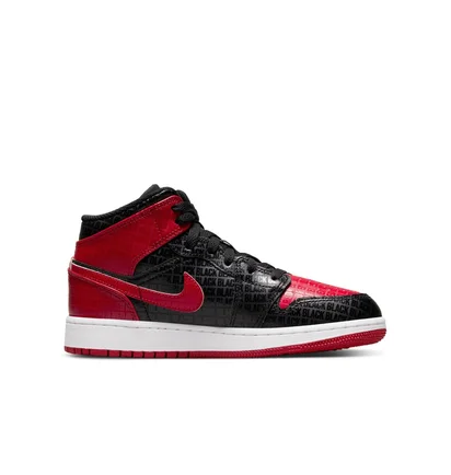Кросівки дитячі Air Jordan 1 Mid Black/Red Dm9650-001