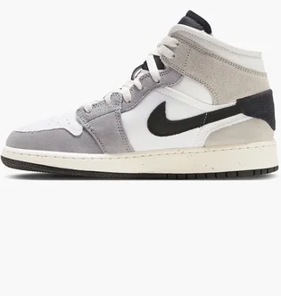 Кроссовки детские Air Jordan 1 Mid White/Grey FD9091-002