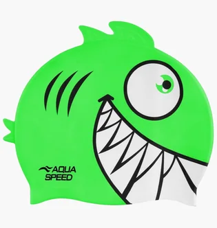 Шапочка для плавания детская Aqua speed Zoo Pirana 9699 Green 246-11