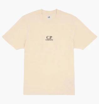 Футболка мужская C.P. Company Logo Beige 19CMTS106A-006586W-402