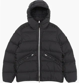 Пуховик чоловічий Stone Island Seamless Tunnel Nylon Down-Tc Hooded Jacket Black 811543128-V0029