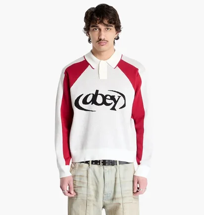 Поло мужское Obey Soccer White 151000100-WTM