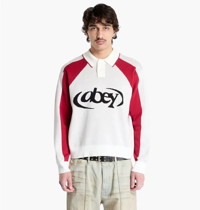 Поло мужское Obey Soccer White 151000100-WTM