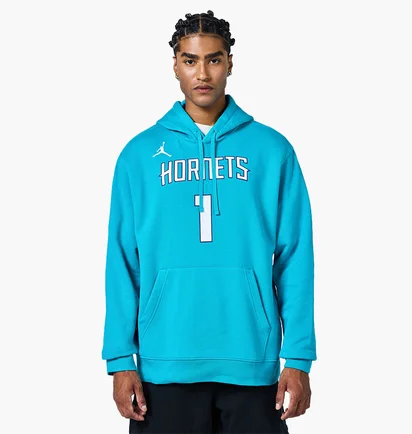 Худи мужское Air Jordan Charlotte Hornets Club Light Blue FB4791-415