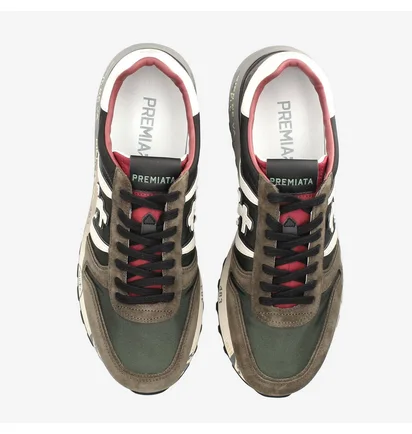 Кросівки чоловічі Premiata MenS Sneaker Lander Green/Brown VAR.6905
