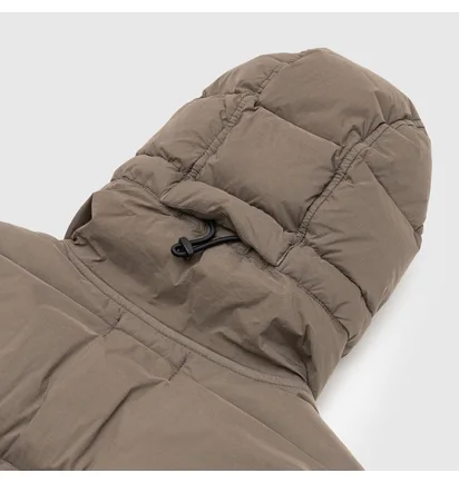Пуховик чоловічий Stone Island Seamless Tunnel Nylon Down-Tc Hooded Jacket Brown 811543128-V0075