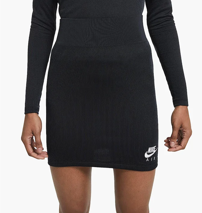 Юбка женская Nike Air Skirt Ribbed Black CZ9343-010