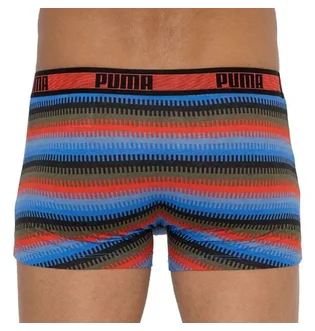 Трусы мужские Puma Worldhood Stripe Trunk Black/Multi (2 шт) 501004001-030