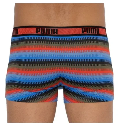 Трусы мужские Puma Worldhood Stripe Trunk Black/Multi (2 шт) 501004001-030