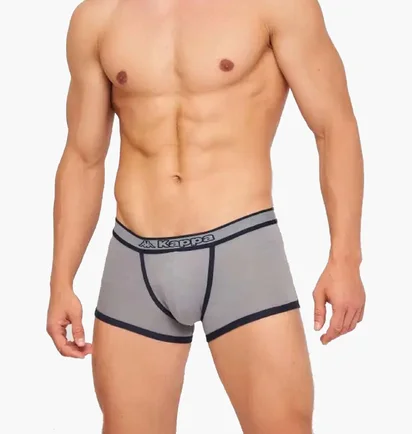 Трусы мужские Kappa Boxer Uomo Elastico Logo Centrato Grey (1 шт) K1231-GRIGIOUNITO