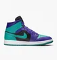 Кросівки жіночі Air Jordan W 1 Mid Violet/Turquoise BQ6472-502