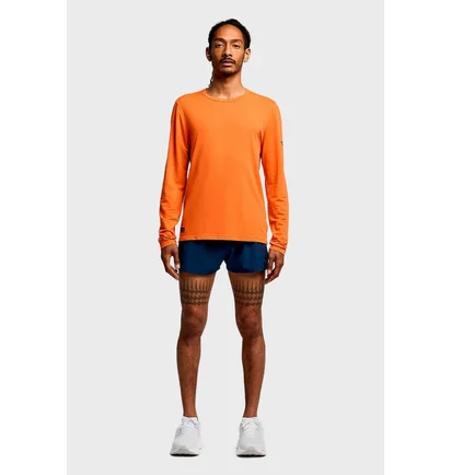 Лонгслив мужской Saucony Stopwatch Long Sleeve Orange SAM800379-SCH