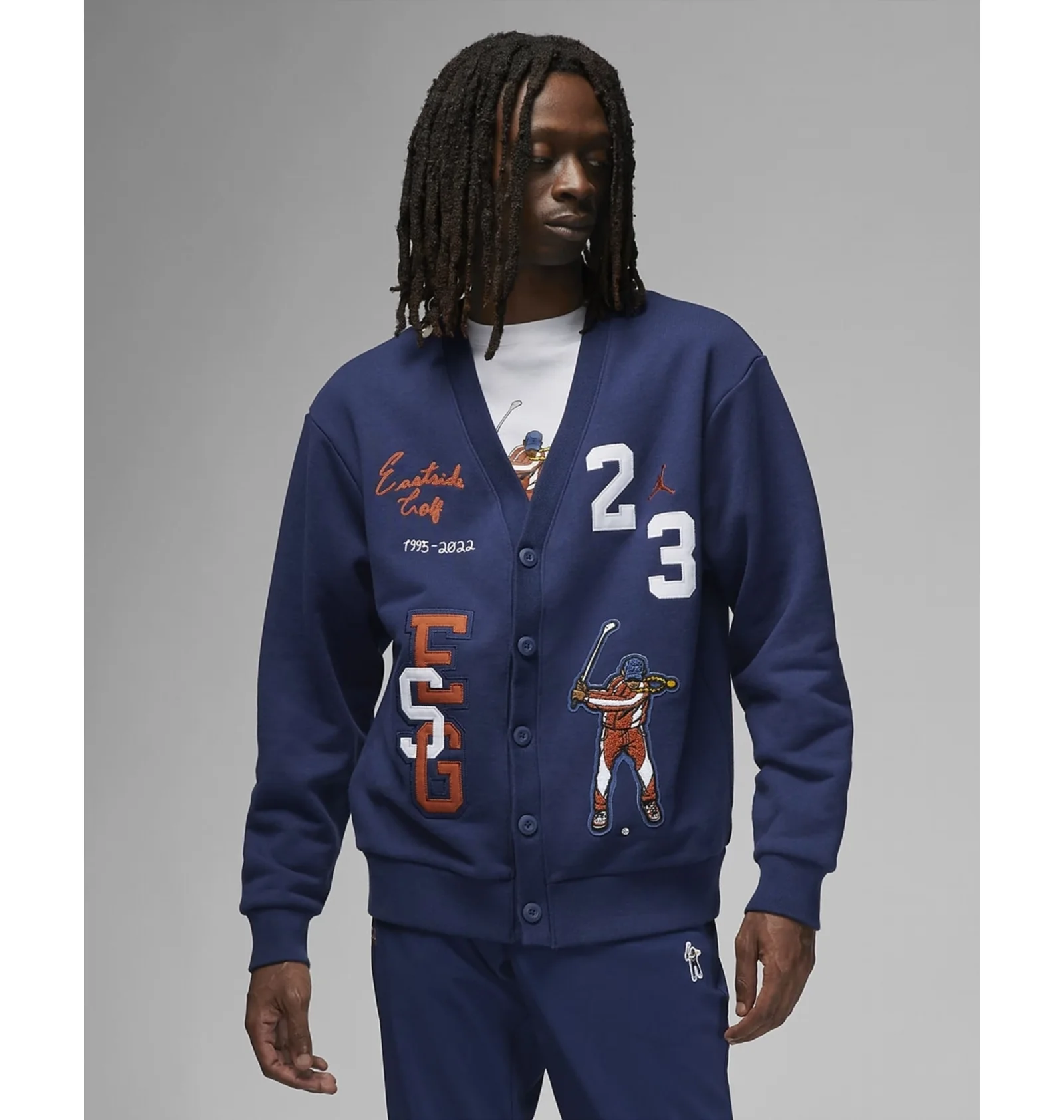 ᐉ Кофта чоловіча Air Jordan Cardigan X Eastside Golf Blue DV5430